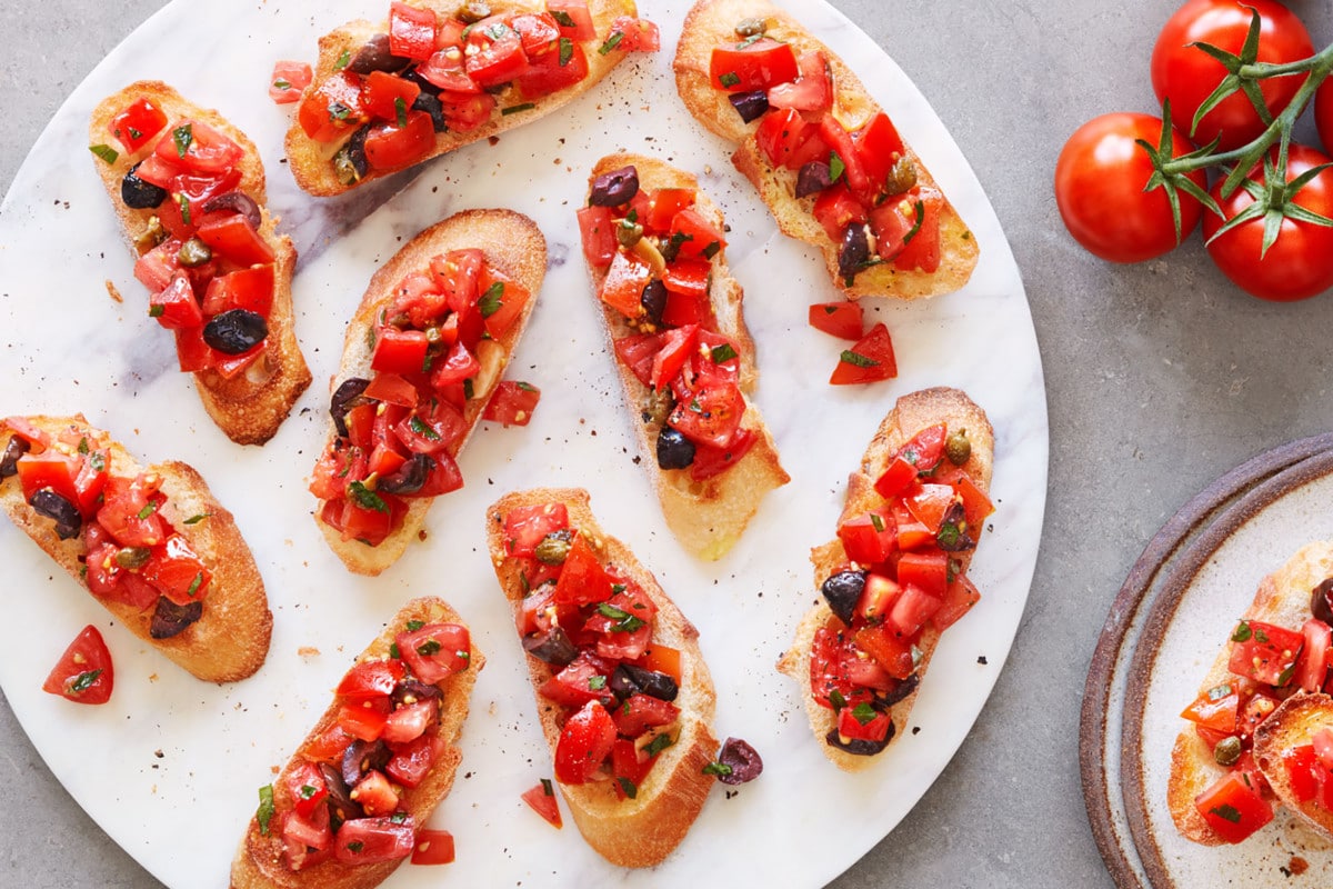 Campari® Puttanesca Bruschetta