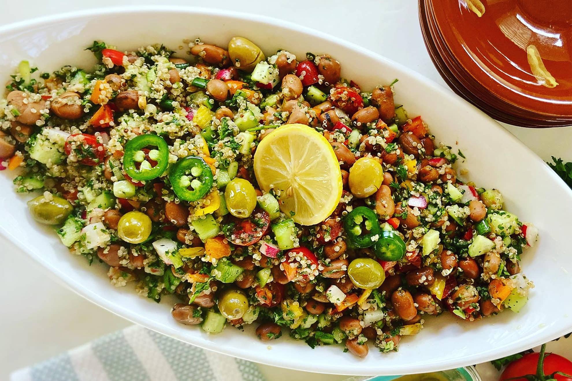 Quinoa Fava Bean Salad by lessonsbylisa_ SUNSET Grown. All rights