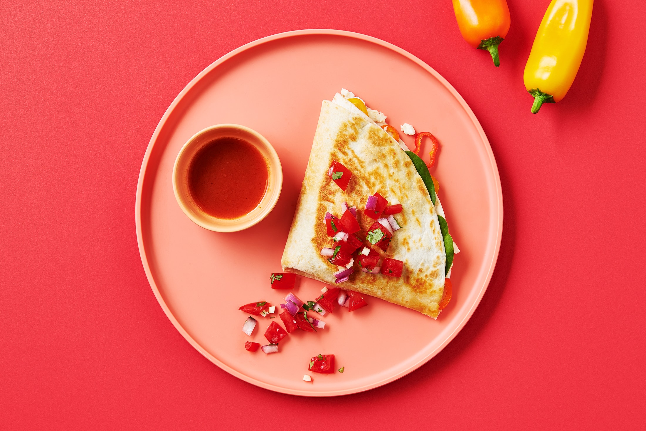 TikTik Breakfast Wrap with ONE SWEET® Peppers and Sugar Bombs® Pico de Gallo
