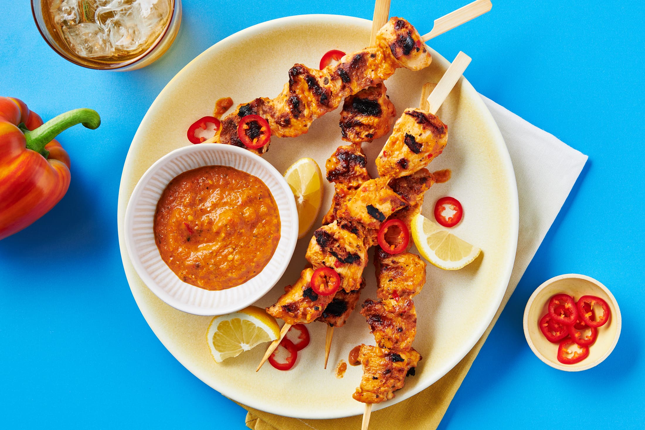 Peri Peri Grilled Chicken Skewers