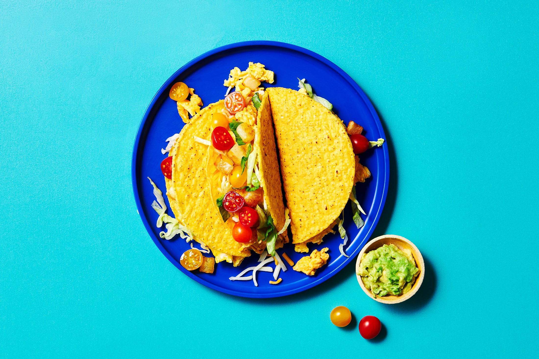 crunchy breakfast tacos