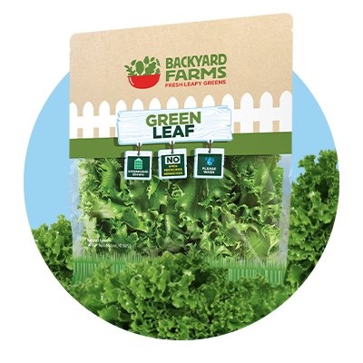 Backyard Farms Lettuce in paper bag